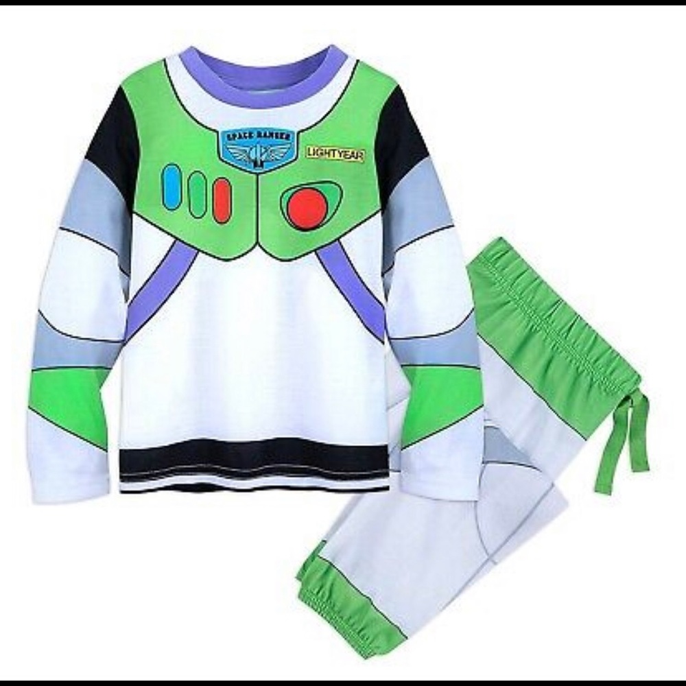 Disney Buzz Lightyear Toy Story PJ Glow Dark 2pc